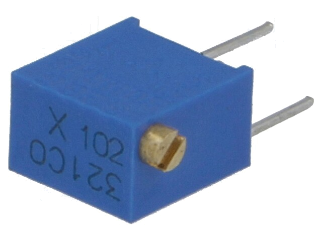 Potentiometer: montage-; meerslagen; 1kΩ; 250mW; ±10%; lineair Potentiometer: montage-; meerslagen; 1kΩ; 250mW; ±10%; lineair